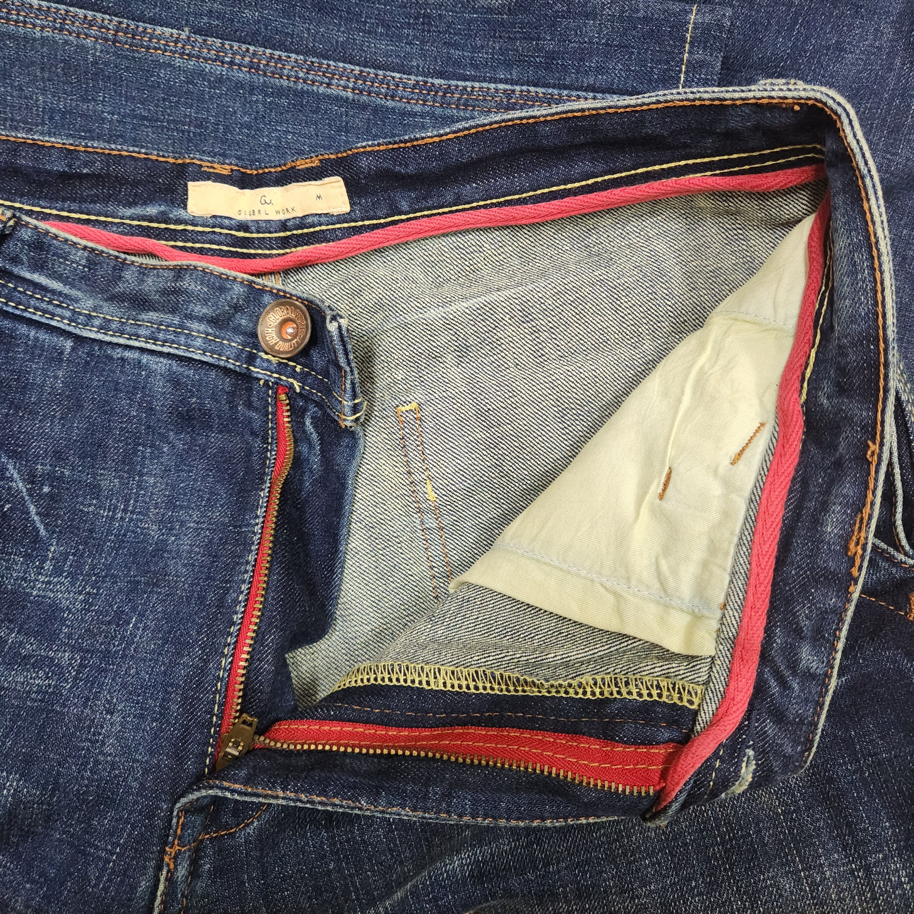 Global Work Denim Four Front Pockets Japanese Indigo Jeans - 15