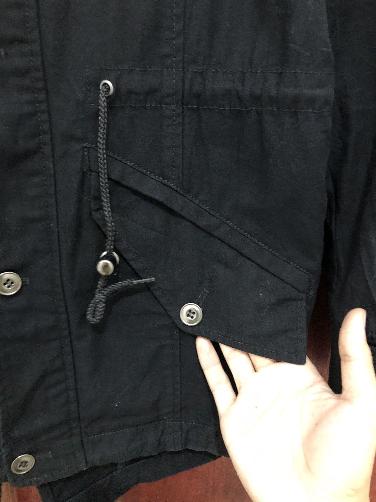 Von Dutch Black Pocketed Button Hoodie Jacket - 5