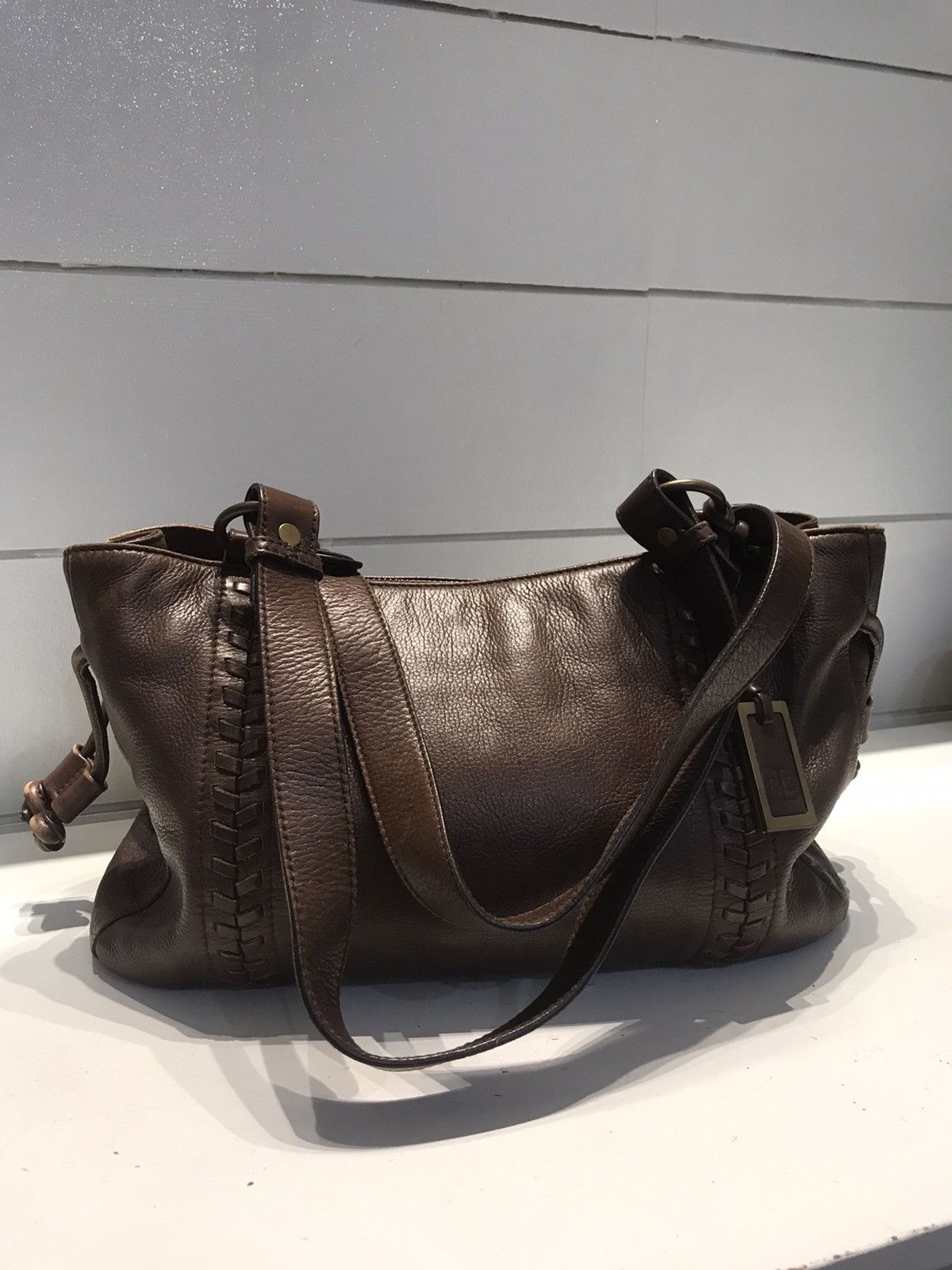 PRL Polo Ralph Lauren Genuine Leather Hand Bag - 12