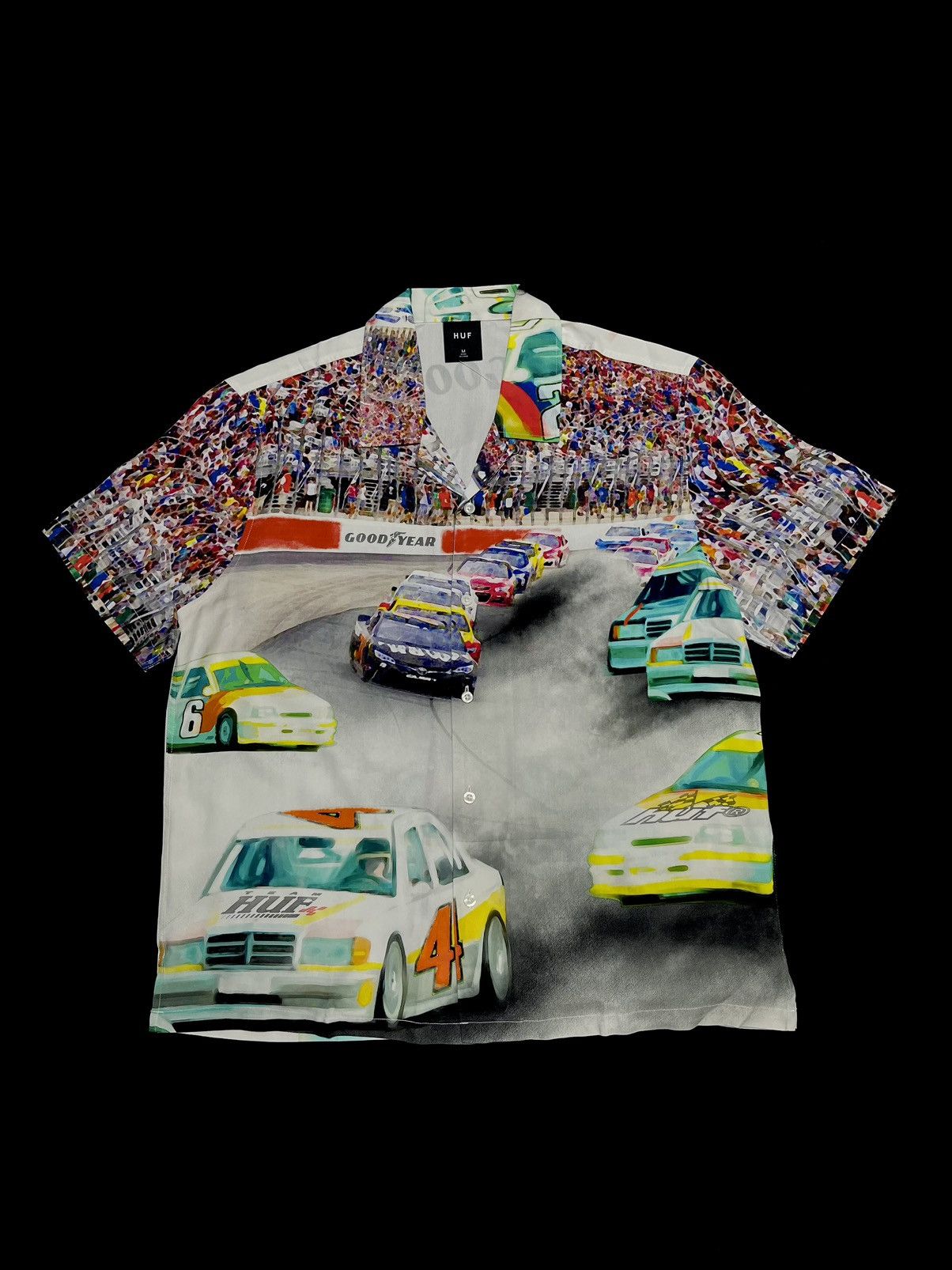 HUF Goodyear Circuit Print Woven Shirt Medium - 1