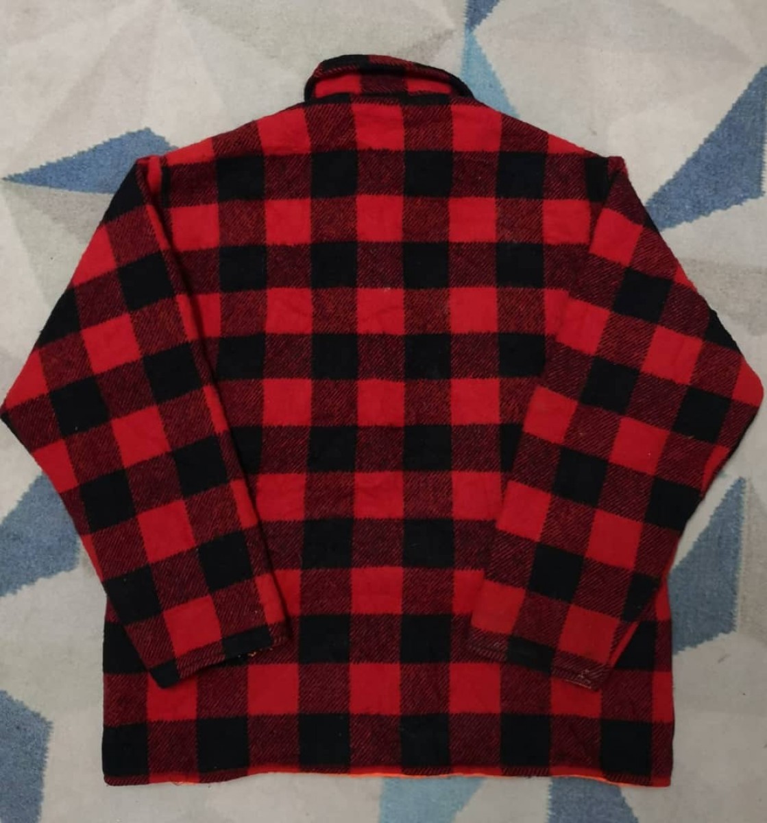 Flannel - 2 in 1 Reversible Codet Wool Jacket - 2