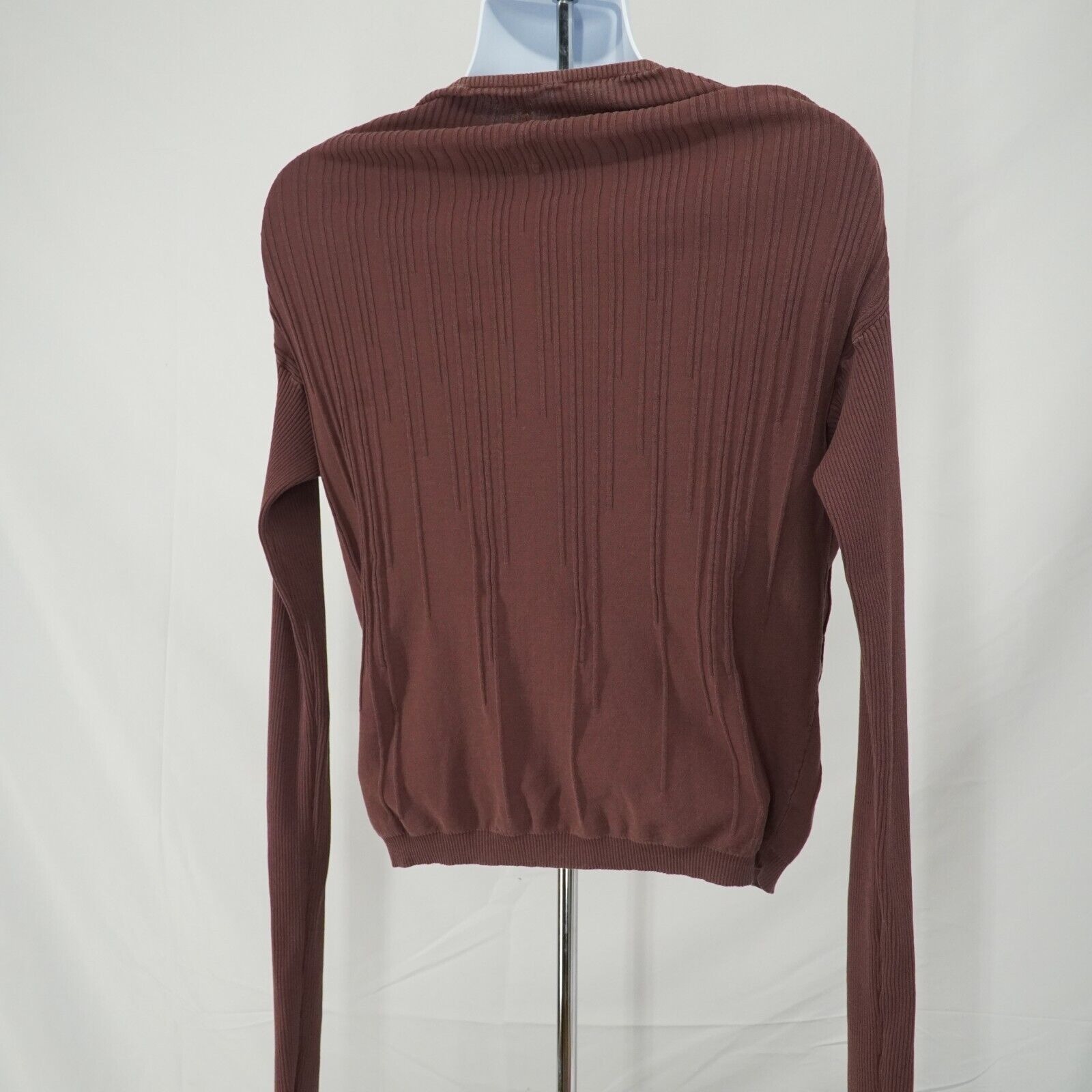 Ribbed Sweater SS17 Walrus Throat Burgundy Red - 11