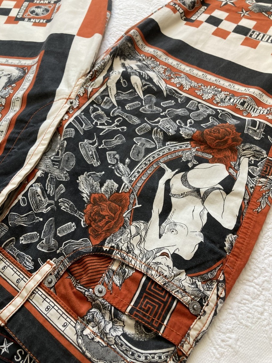 Jean paul Gaultier SS94 Handkerchief printed pants - 3
