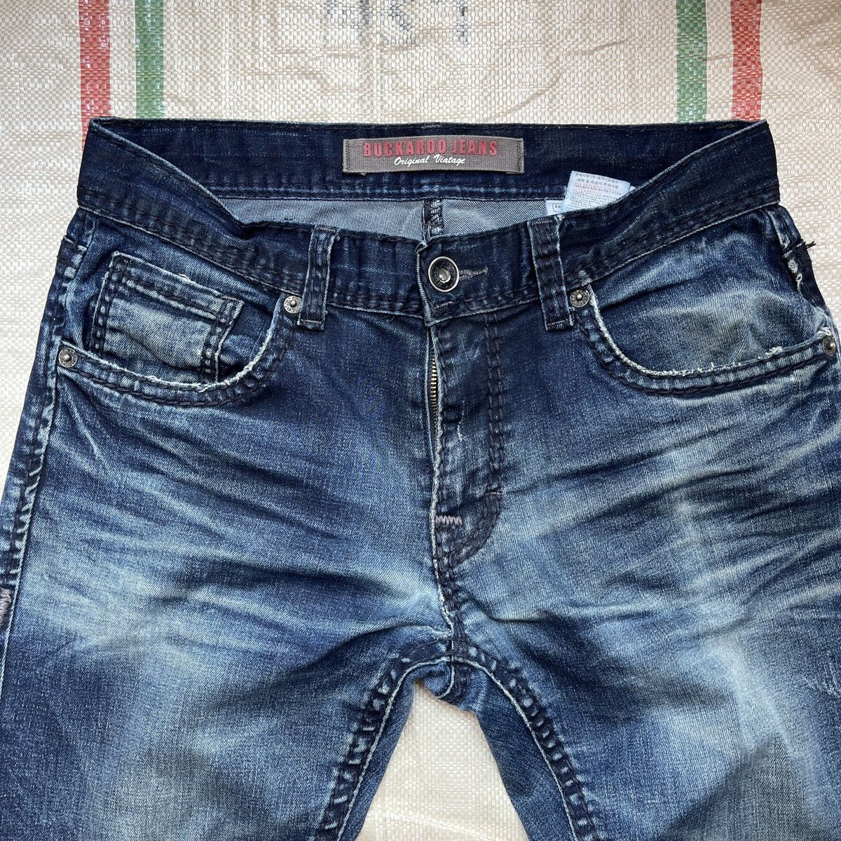 Vintage - Ripped Buckaroo Indigo Ink Jeans Fit Cut Japanese - 5