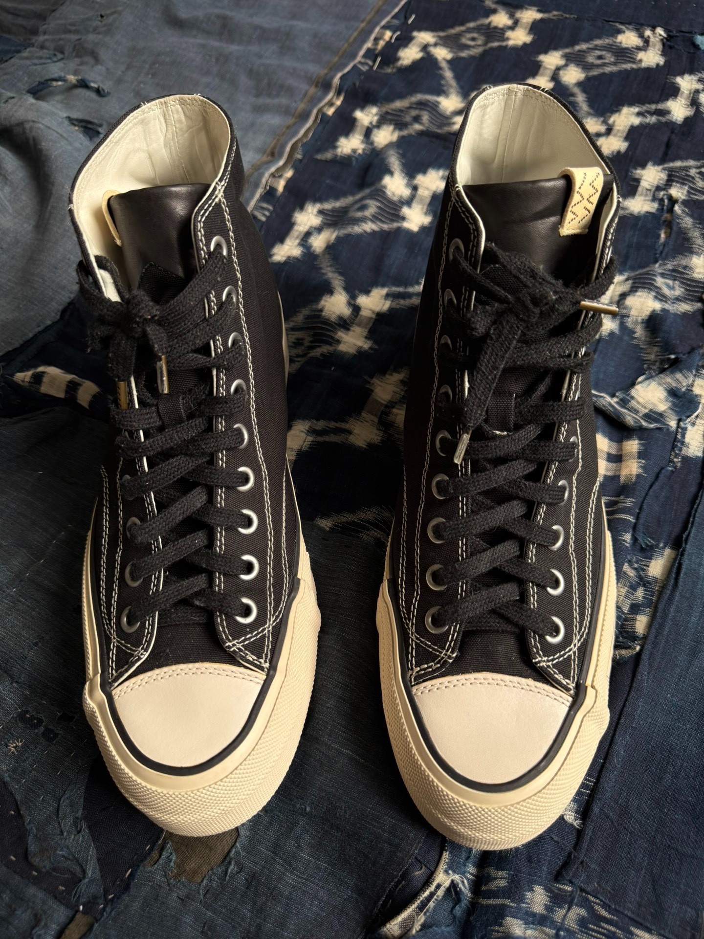 visvim visvim 21ss spot skagway hi patten high top sneakers 
