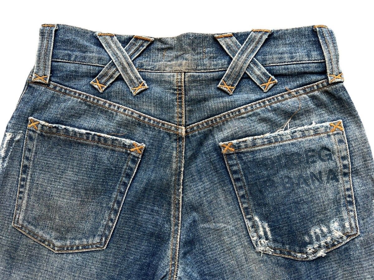 Dolce and Gabbana Crash Distressed Denim Jeans 31x32.5 - 10