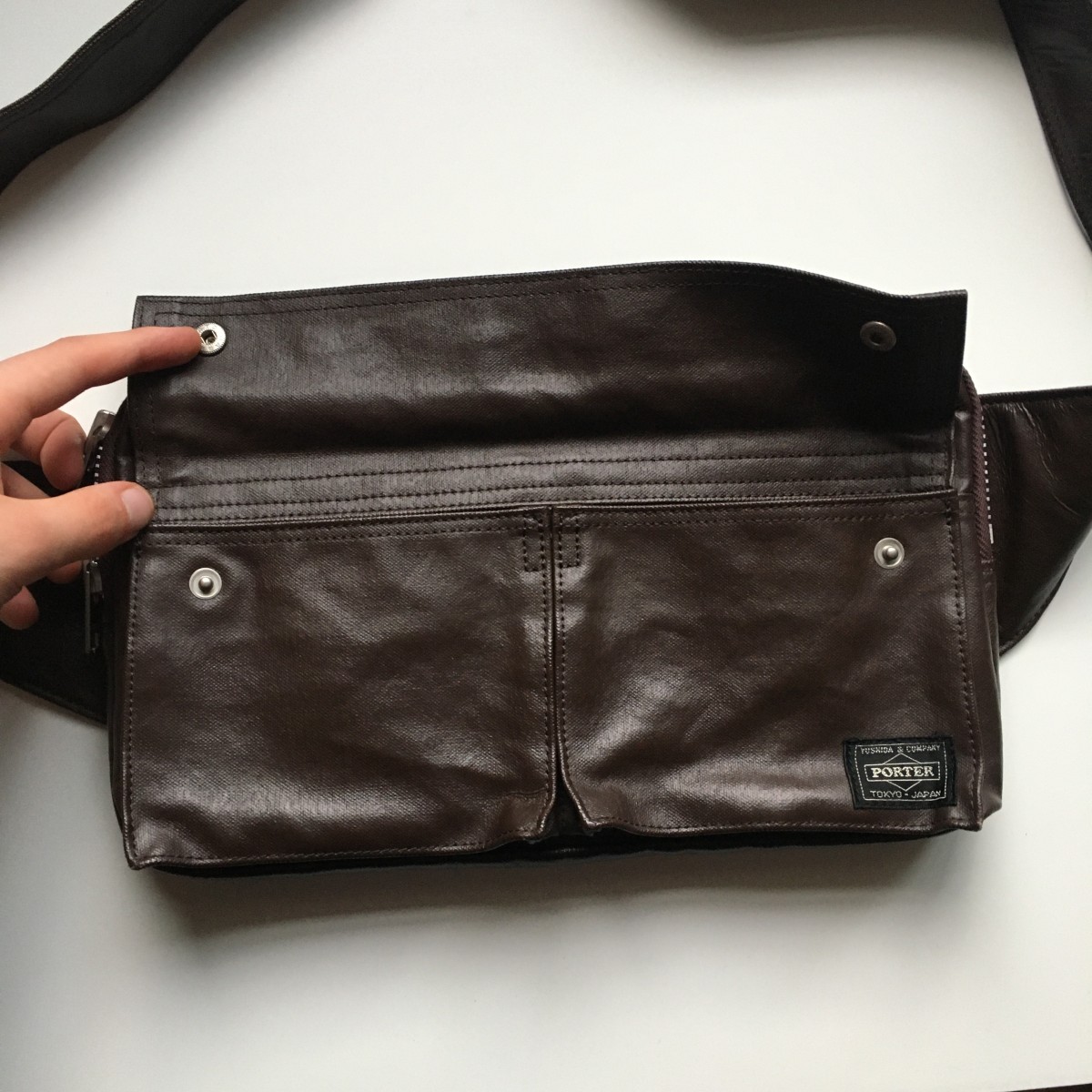 Yoshida Leather Waist Bag - 4