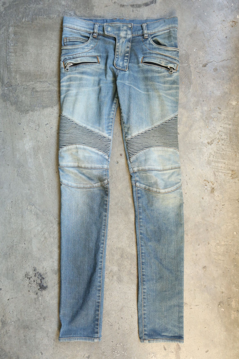 Balmain - Christophe Decarnin - Denim Biker Jean - 1