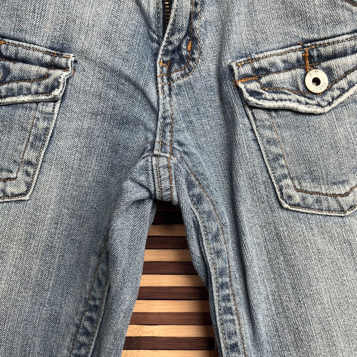 Japanese Brand - Avant Garde Designer Pockets Denim SK Jeans Bush Pants - 9
