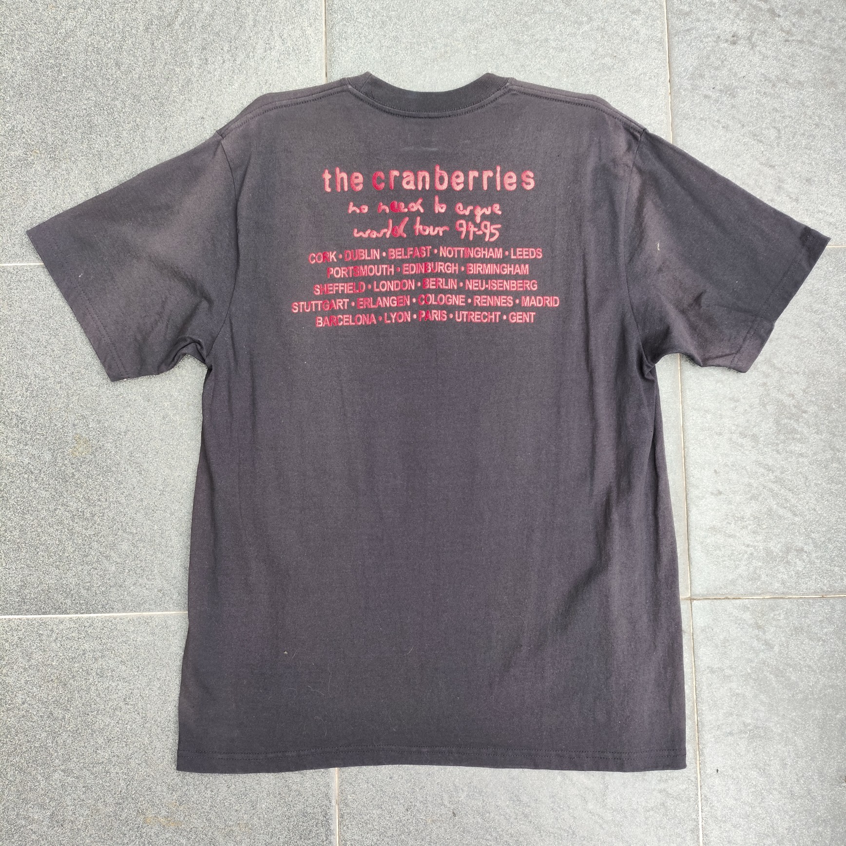 cranberries no need too argue tour european vtg - 2