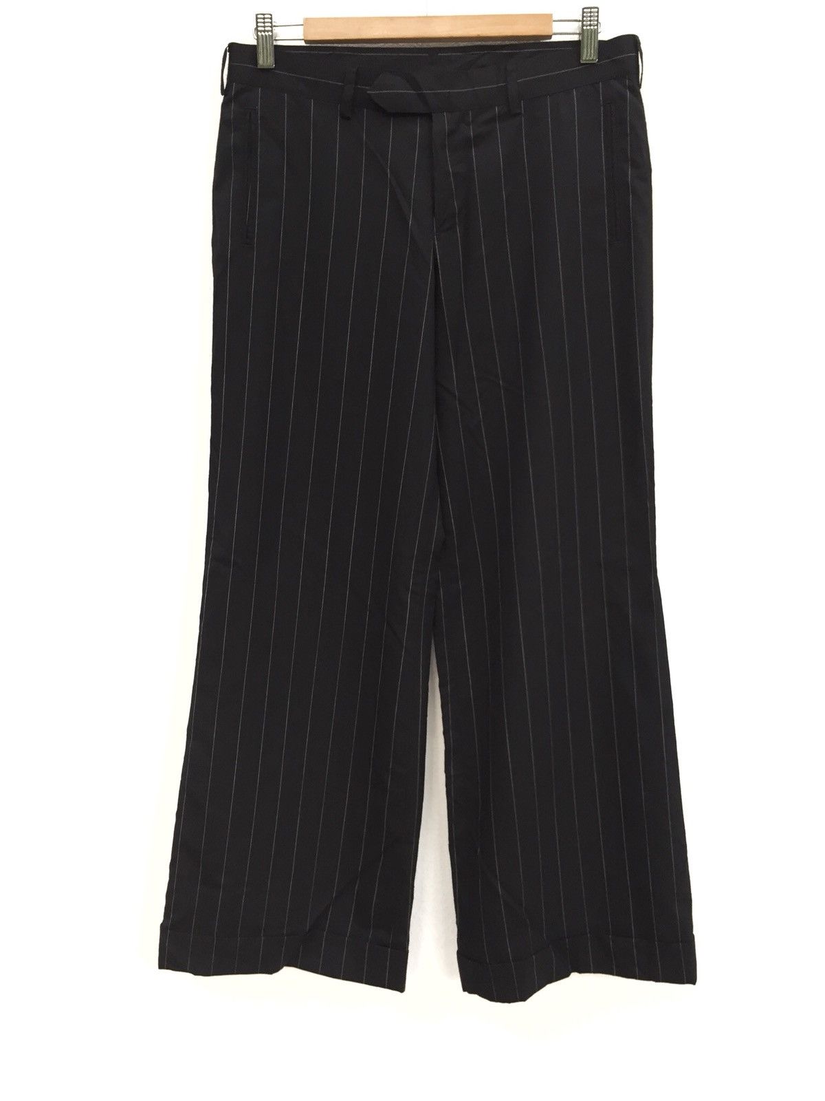 OG 90s Jean Paul Gaultier Striped Wide Leg Pants - 1