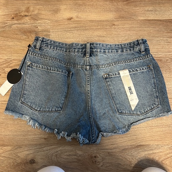 Amuse Society Easton Short in Faded Indigo - 5