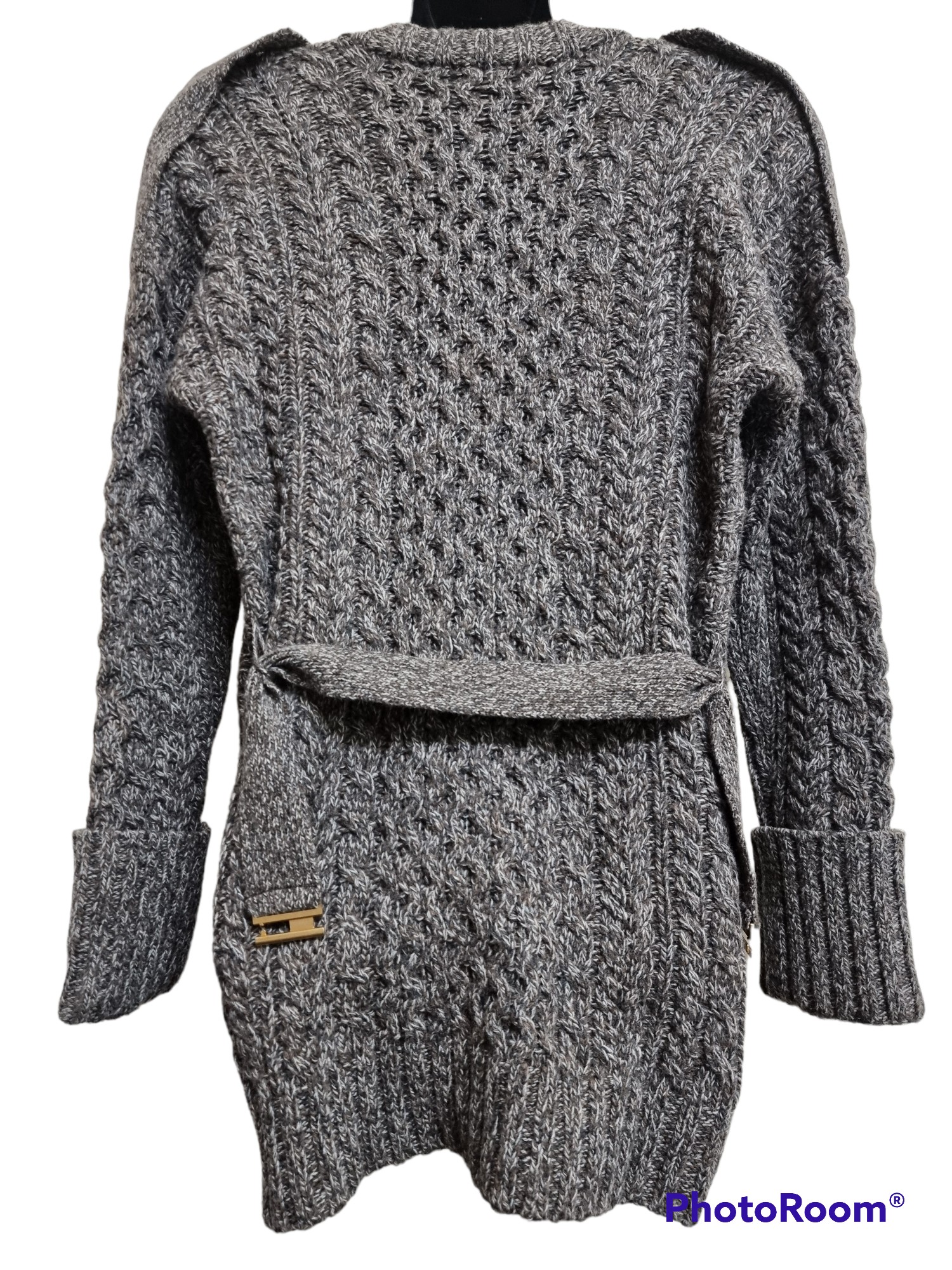 Marc Jacobs heavy wool runway cable knit cardigan - 2
