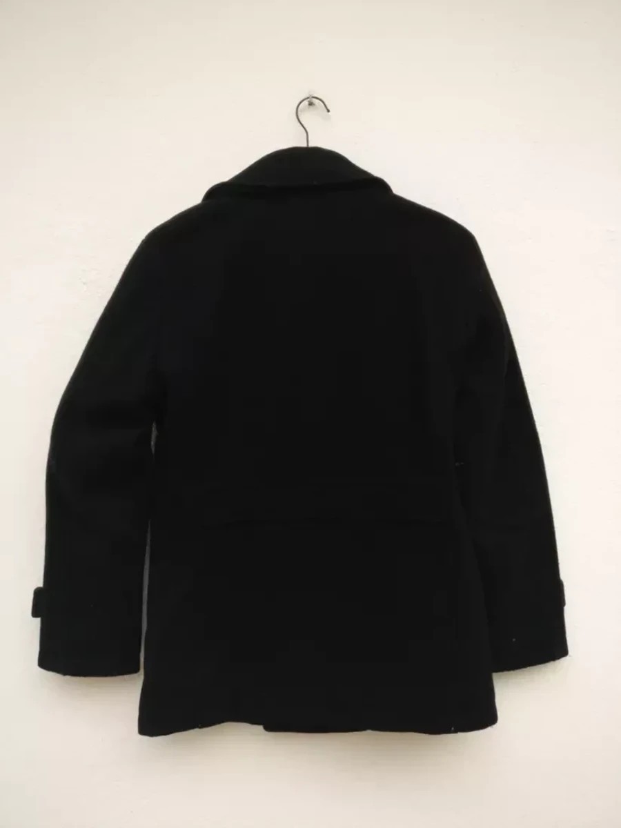 Ships Jet Blue -  Final Drop! Wool Heavy Jacket Peacoat - 5