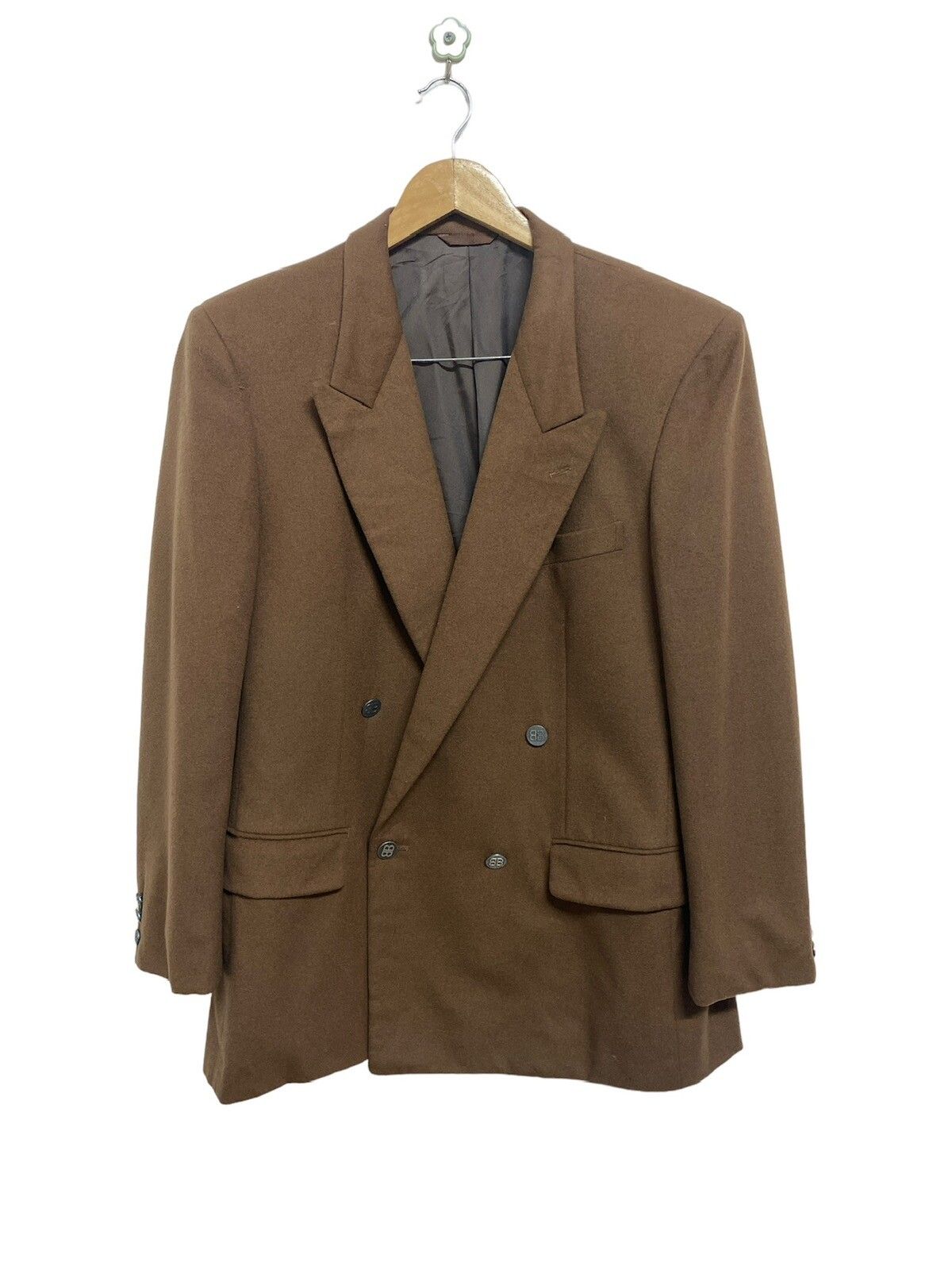 Vintage Balenciaga Cashmere Blazer Suit Jacket - 1