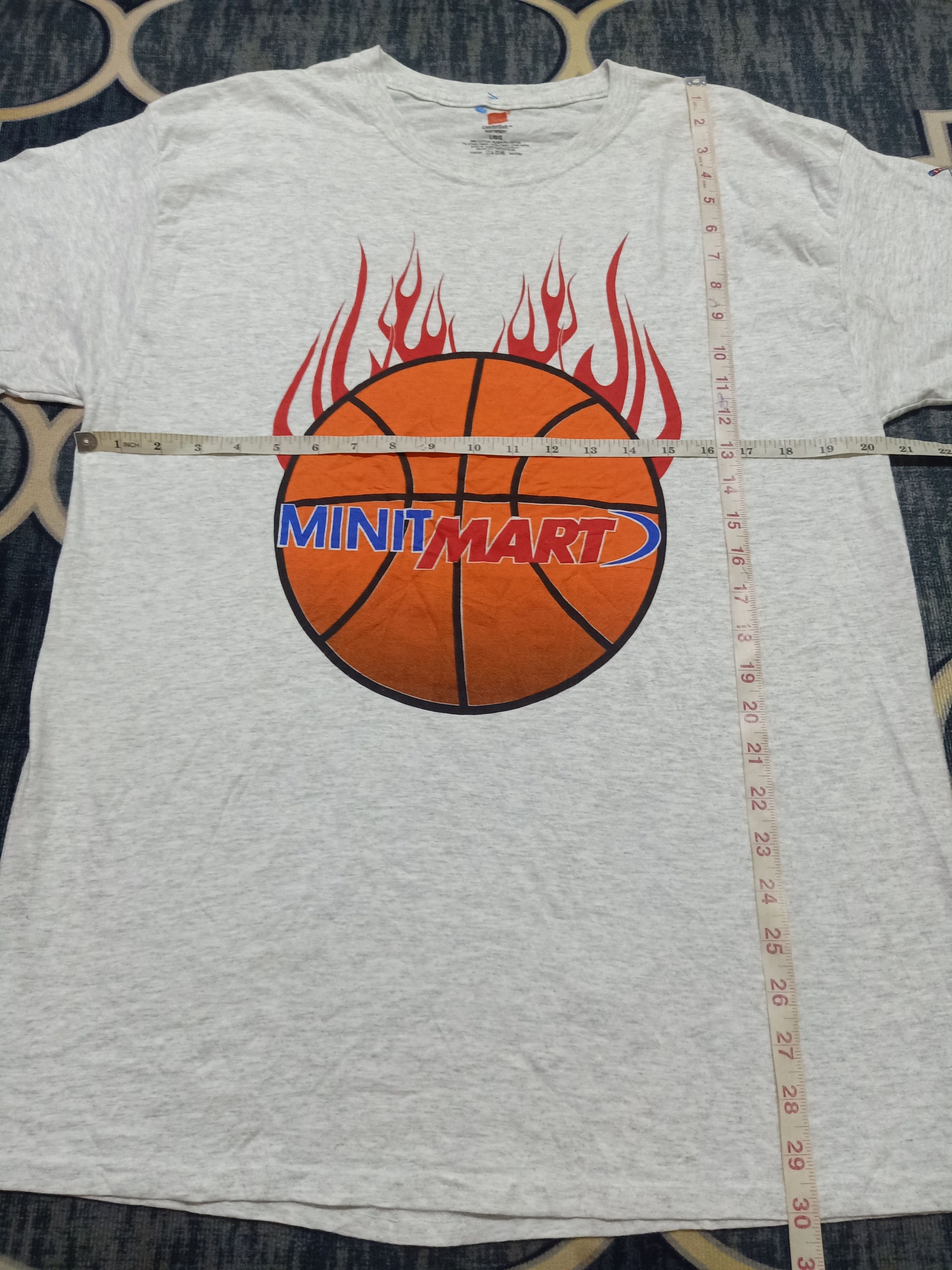 Vintage Promo Tee minit mart Basketball Flame - 4