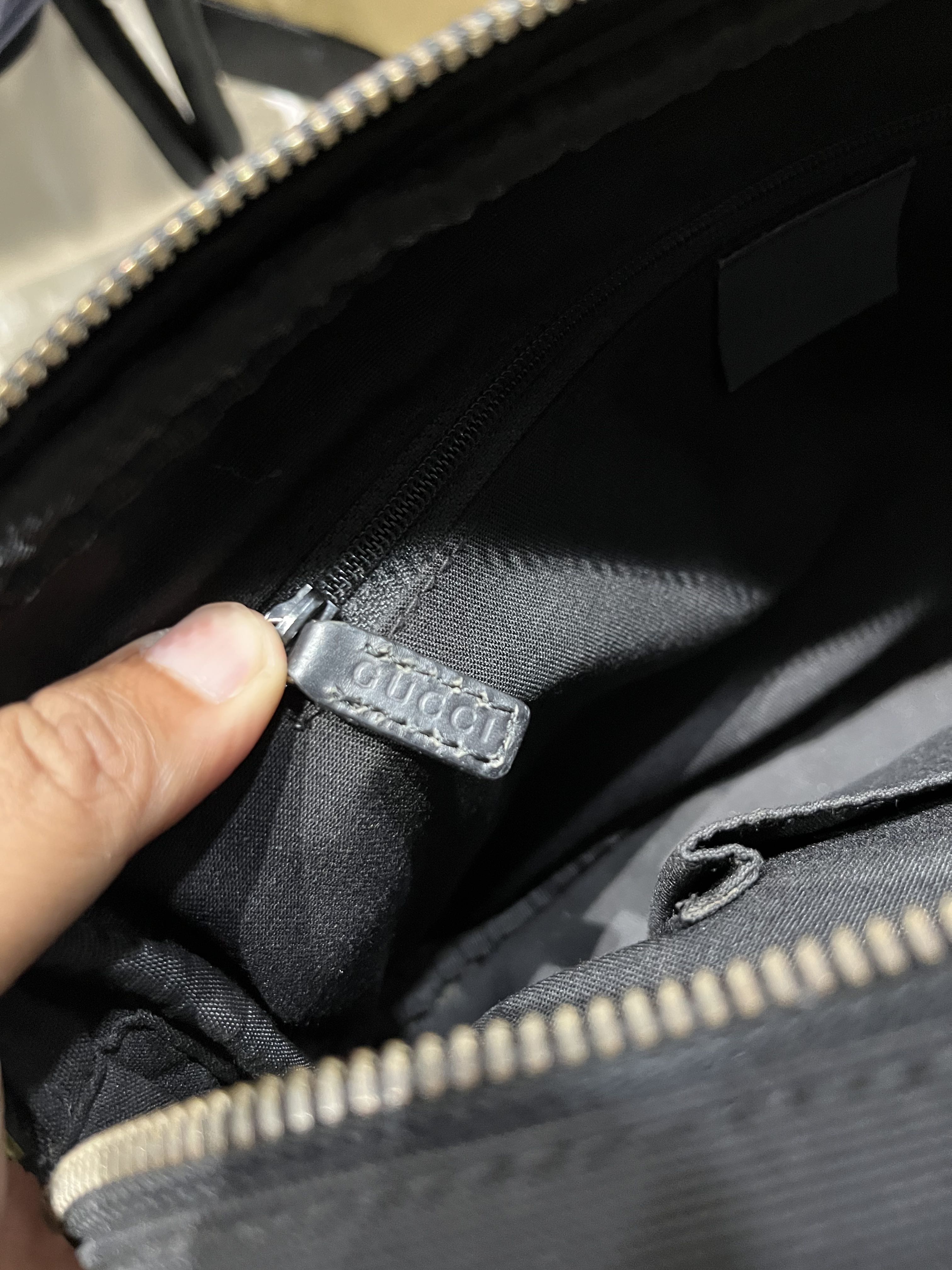 💸offer now💸 gucci guccissima clutch nylon cauro preto - 10