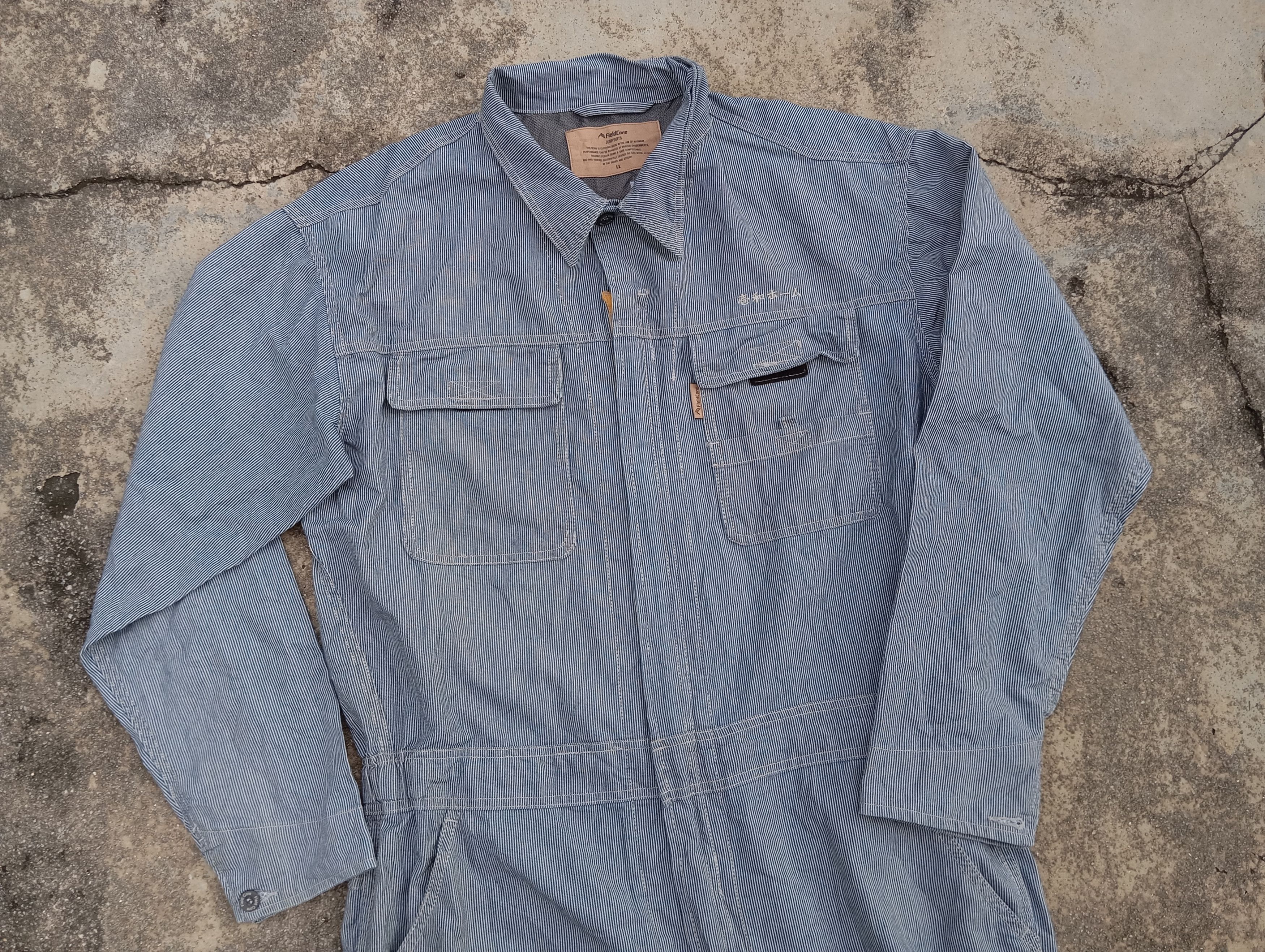 Japanese Brand - Fieldcore 🧑‍🔧🛠️ Classic Hickory Workwear Jumpsuit - 1