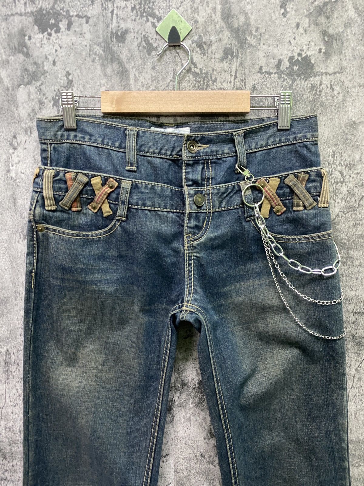 Japanese Brand - Vintage Double Waist J-Honey Junya Watanabe Style Denim - 3