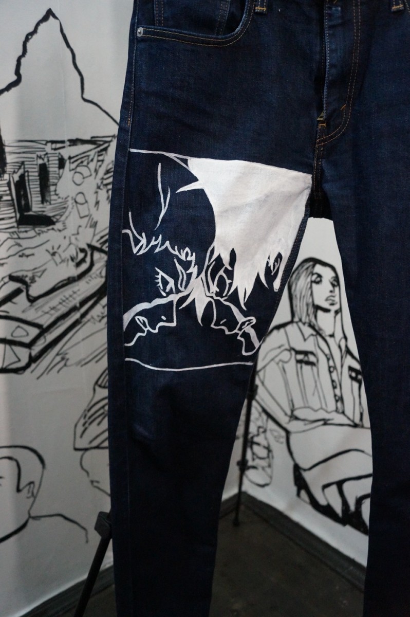 Buy Handpainted Jeans With Anime Character Online in India  Etsy