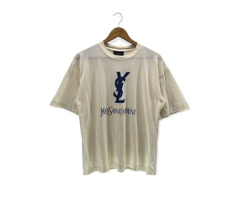 SAINT LAURENT Vintage Yves Saint Lauren T-shirt Pour Homme YSL Big