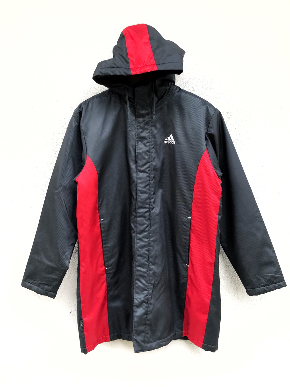 Adidas Hoodie Long Jacket Armpit 22”x32” - 1