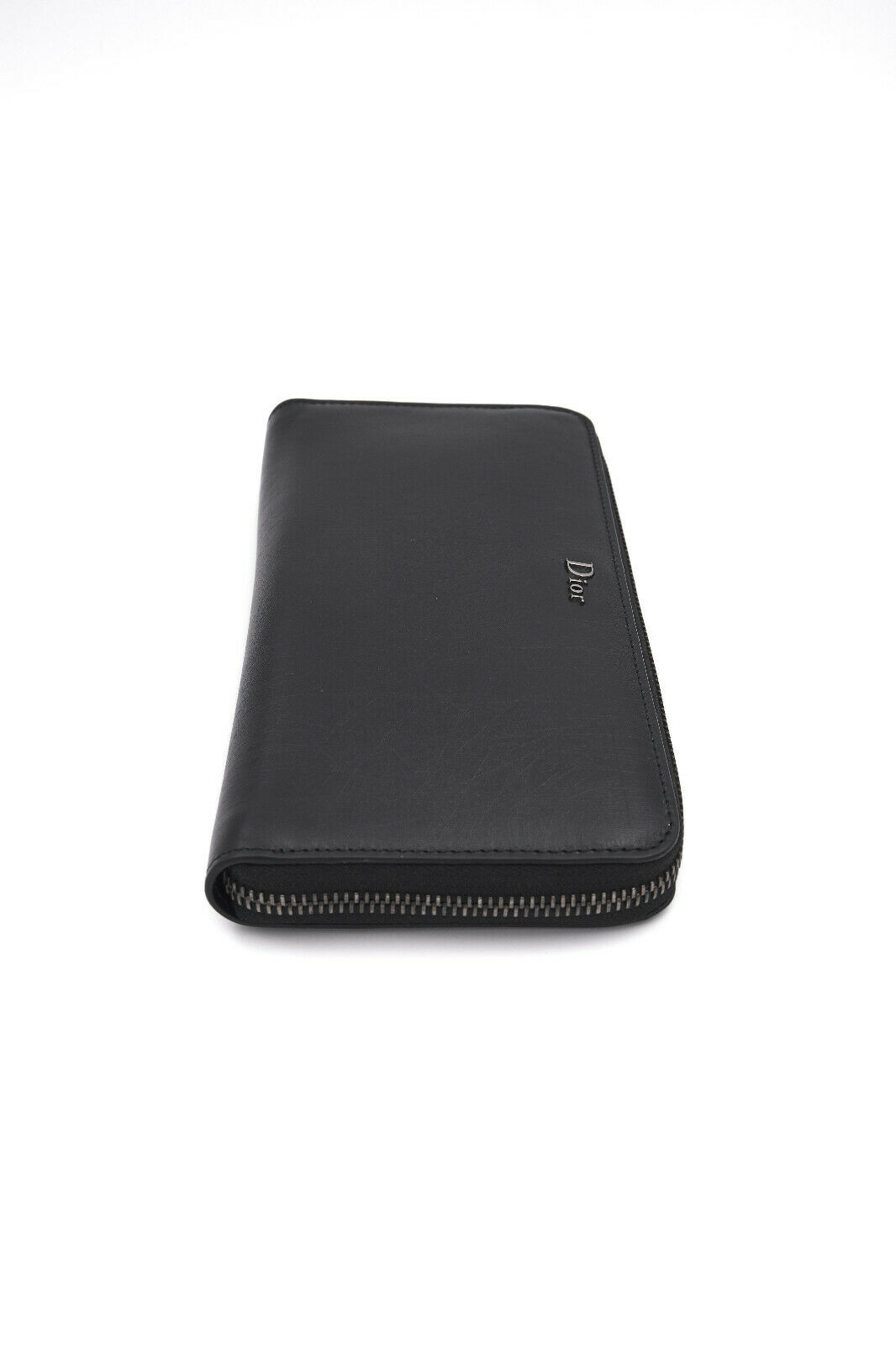 Dior Homme Black Leather Zip Wallet From 'SCUFF' Collection - 8