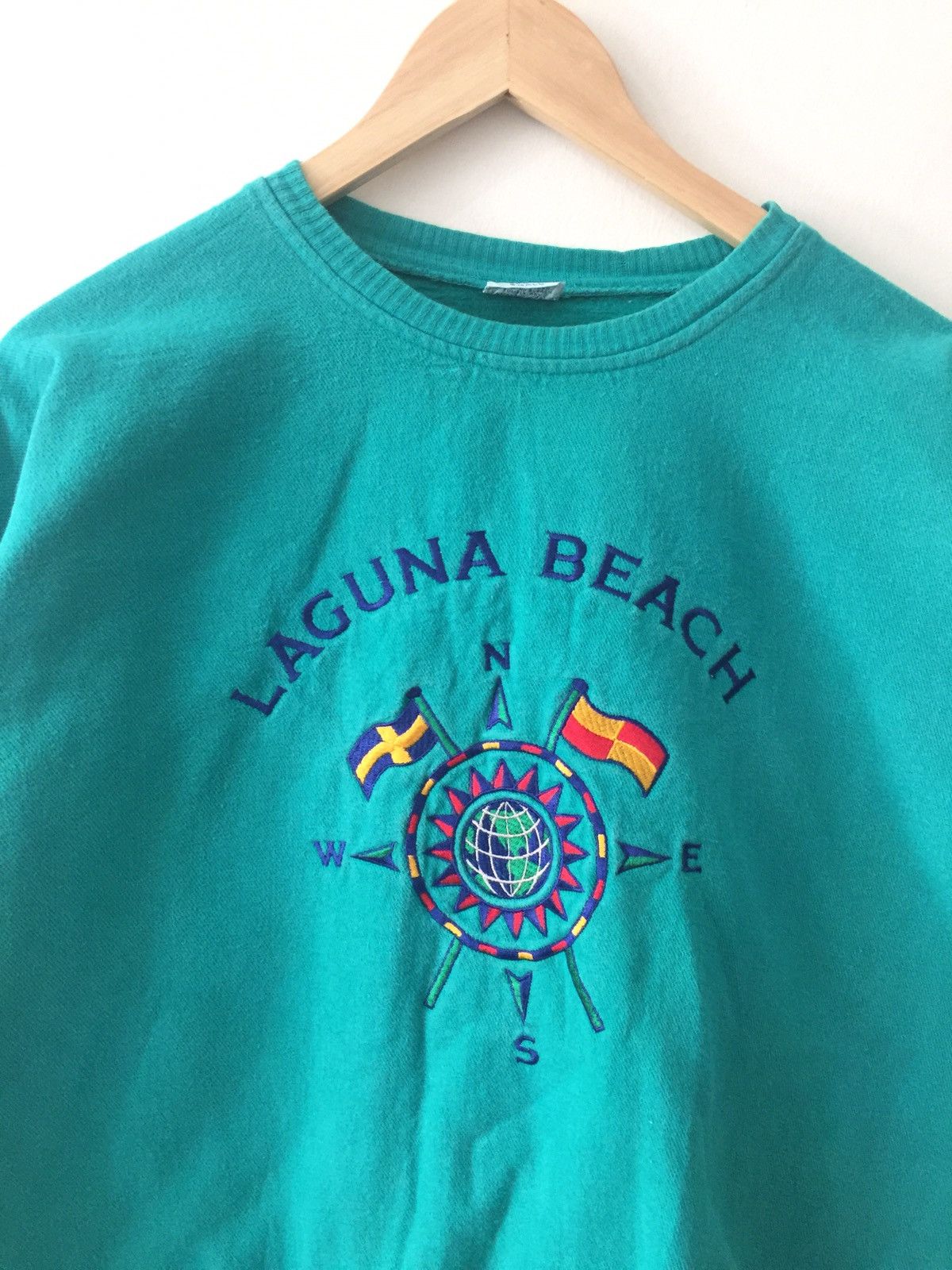 Vintage 90’s Laguna Beach Embroidered Sweatshirts 24X26 - 2