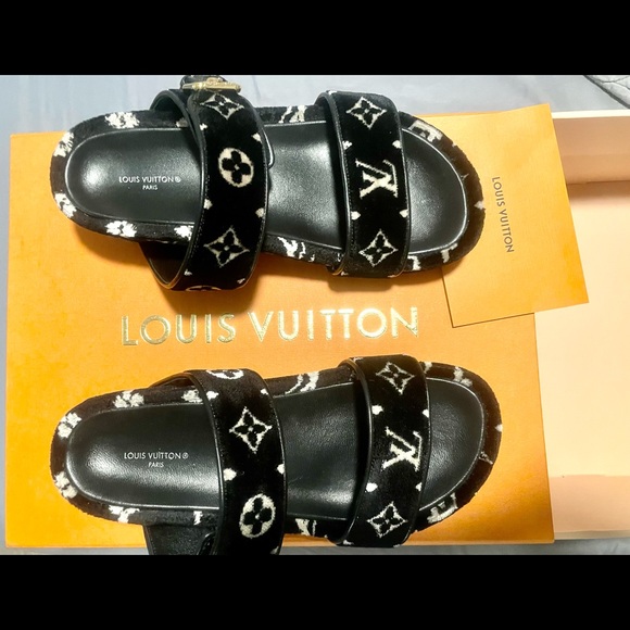 Authentic Louis Vuitton New LV JUMBO FLATFORM MULE - 3