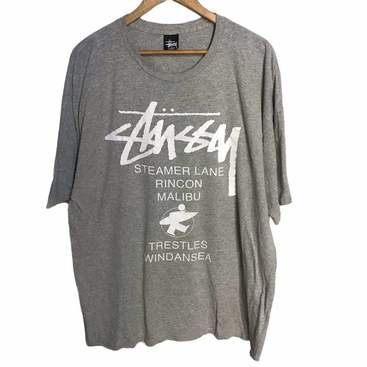 Vintage Stussy big spell tshirt made in mexico x large size - 1