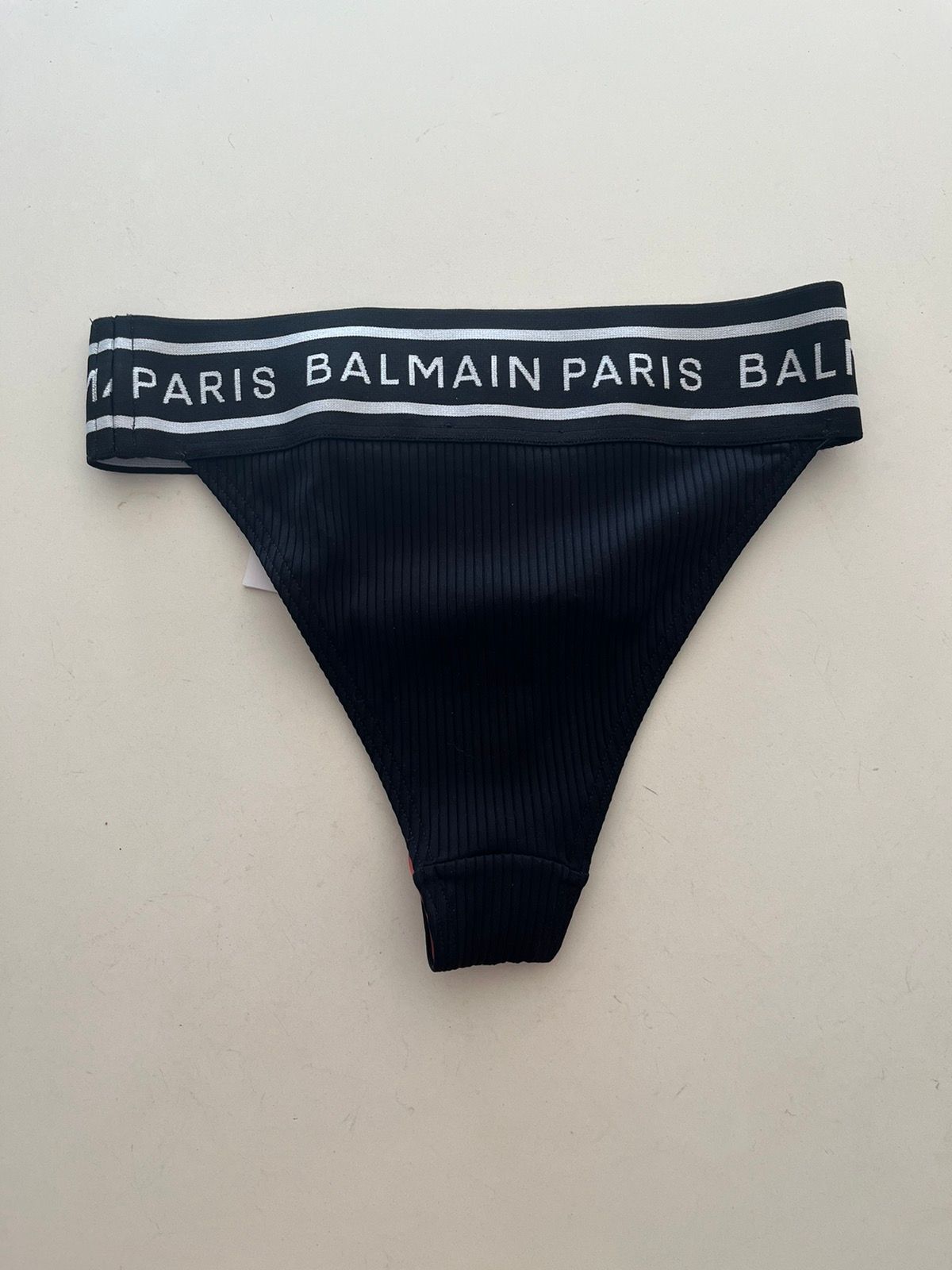 NWT - Balmain Logo Band Bikini Bottom - 2
