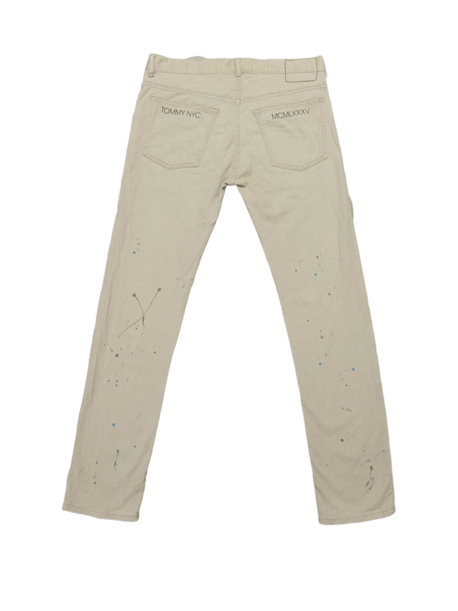 Tommy Hilfiger - Tommy NYC Paint Splatter Designer skinny Khakis - 2