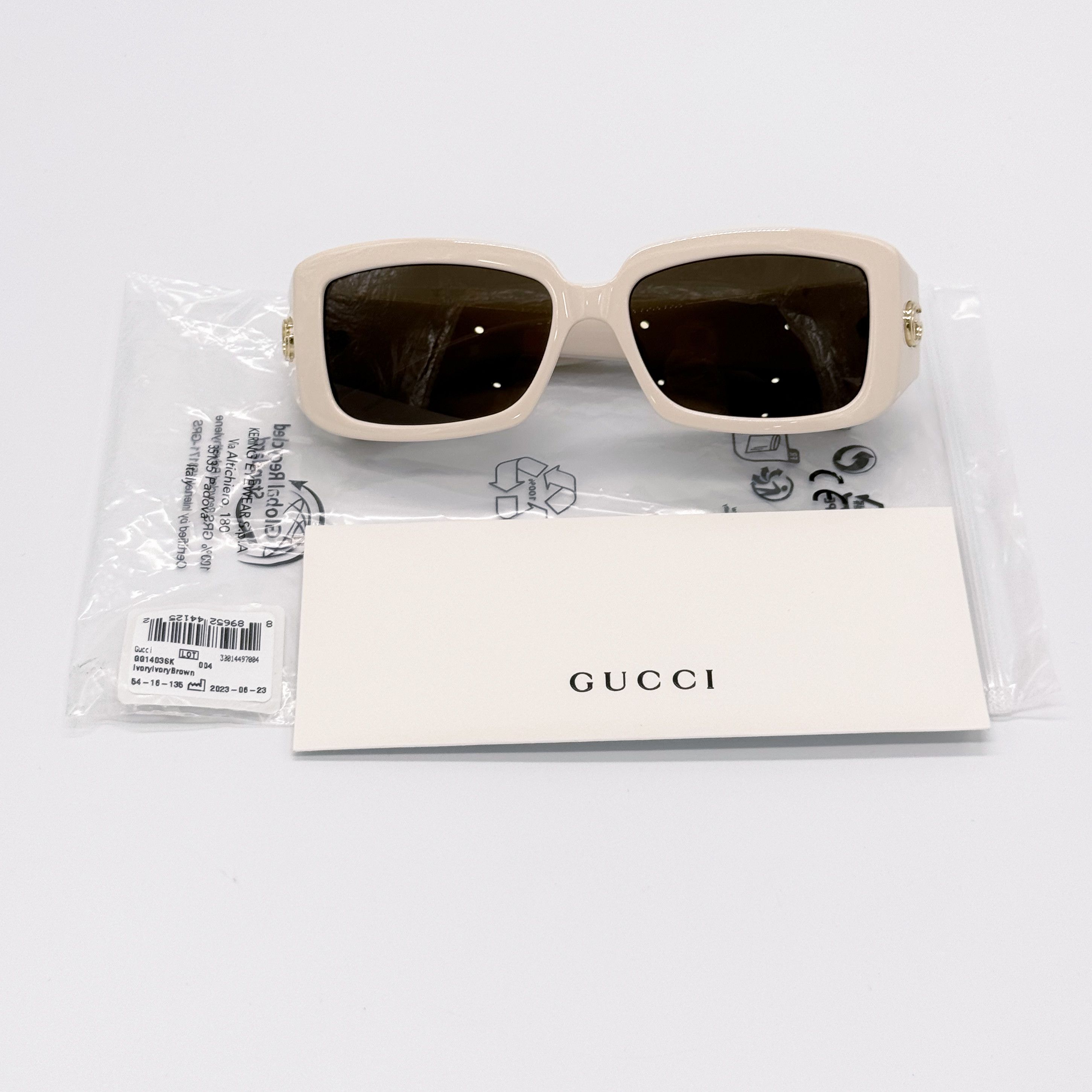 NEW GUCCI GG1403SK 004 WOMEN IVORY SUNGLASSES GUCCI GG1403S - 9