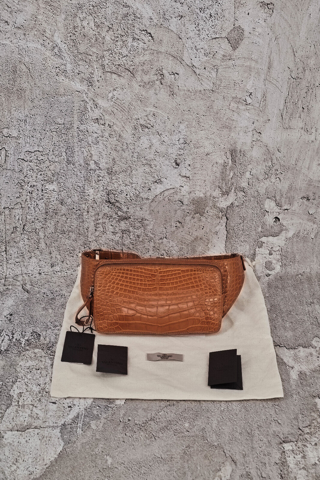 Brand New With Tags Valentino Garavani Women's Rockstud Alligator Waist Bag,9000$ - 9