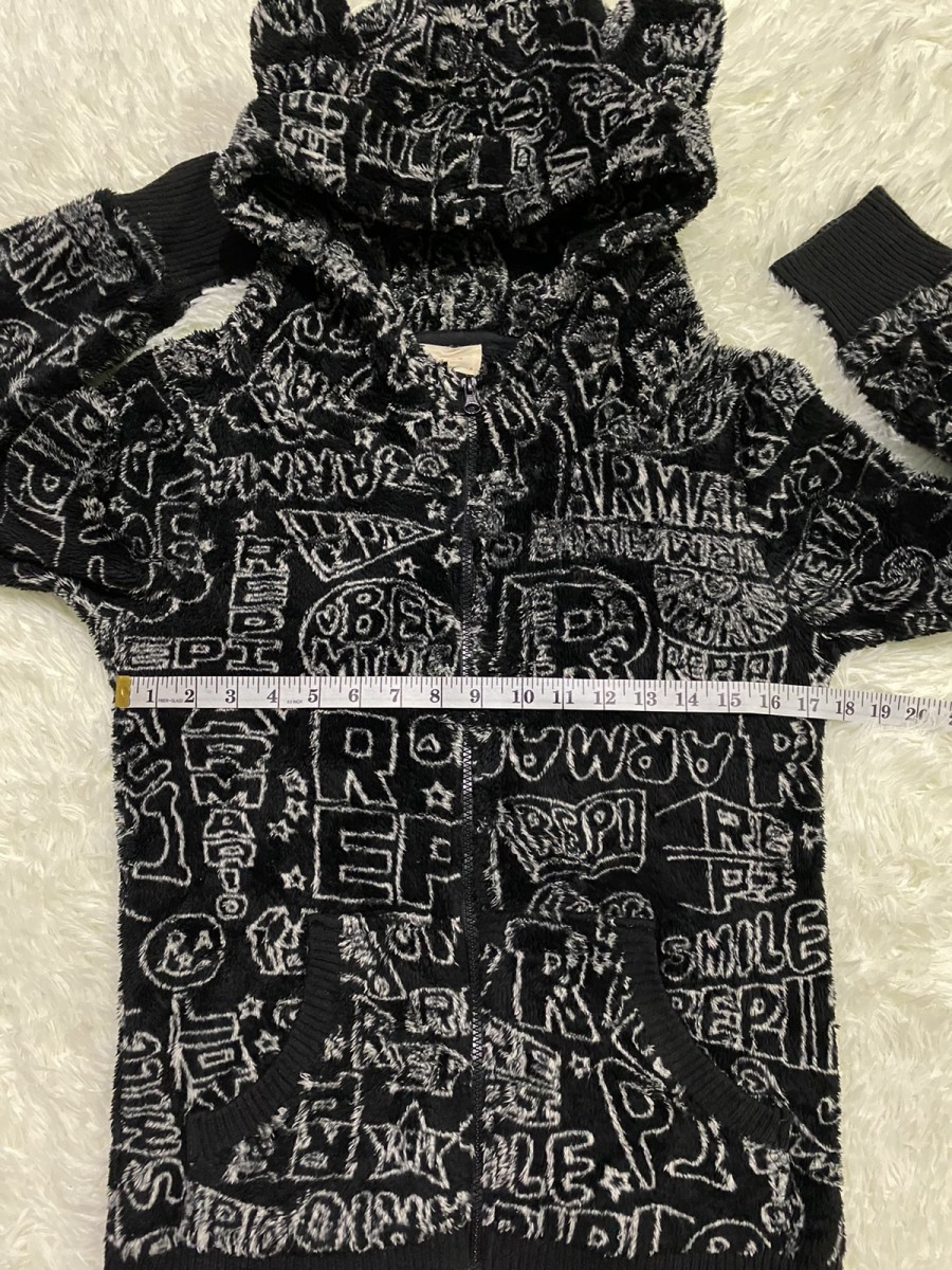 Japanese Brand - repipi armario Fullprint Fleece Hoodie Jacket - 11