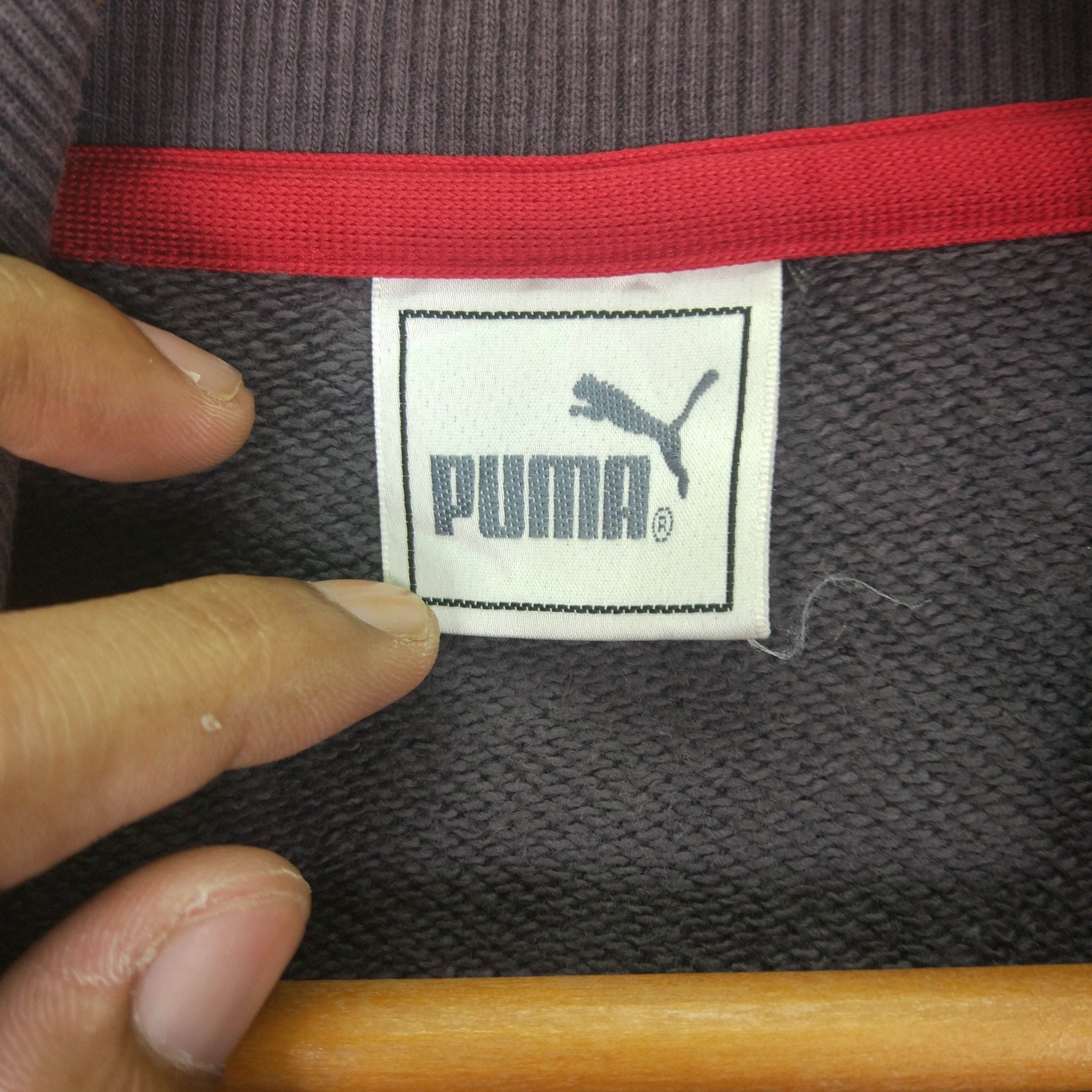 PUMA Embroidery Big Logo Zip Up Jumper Sweatshirt - 5