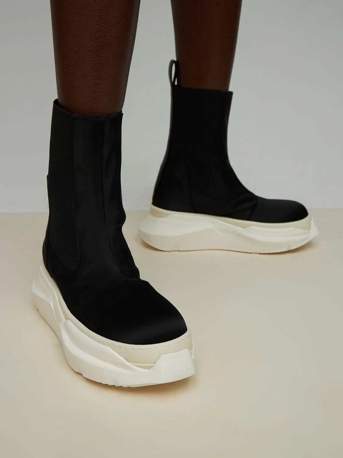 Rick Owens DRKSHDW DRKSHDW BEATLE ABSTRACT CHELSEA CHUNKY BLACK