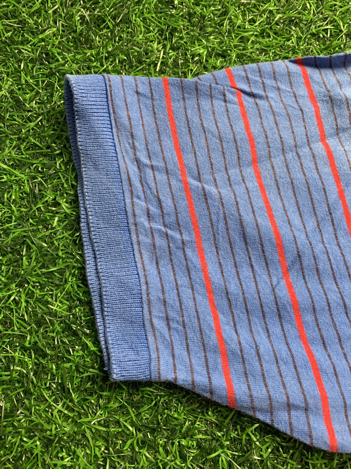 Vintage - Rare Vintage Hang Ten Classic Striped Polo Tee Blue Label - 7