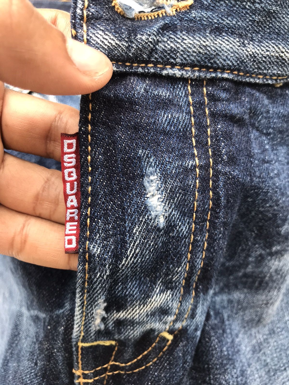 Vintage Dsquared2 Denim Jeans Rare Design - 6