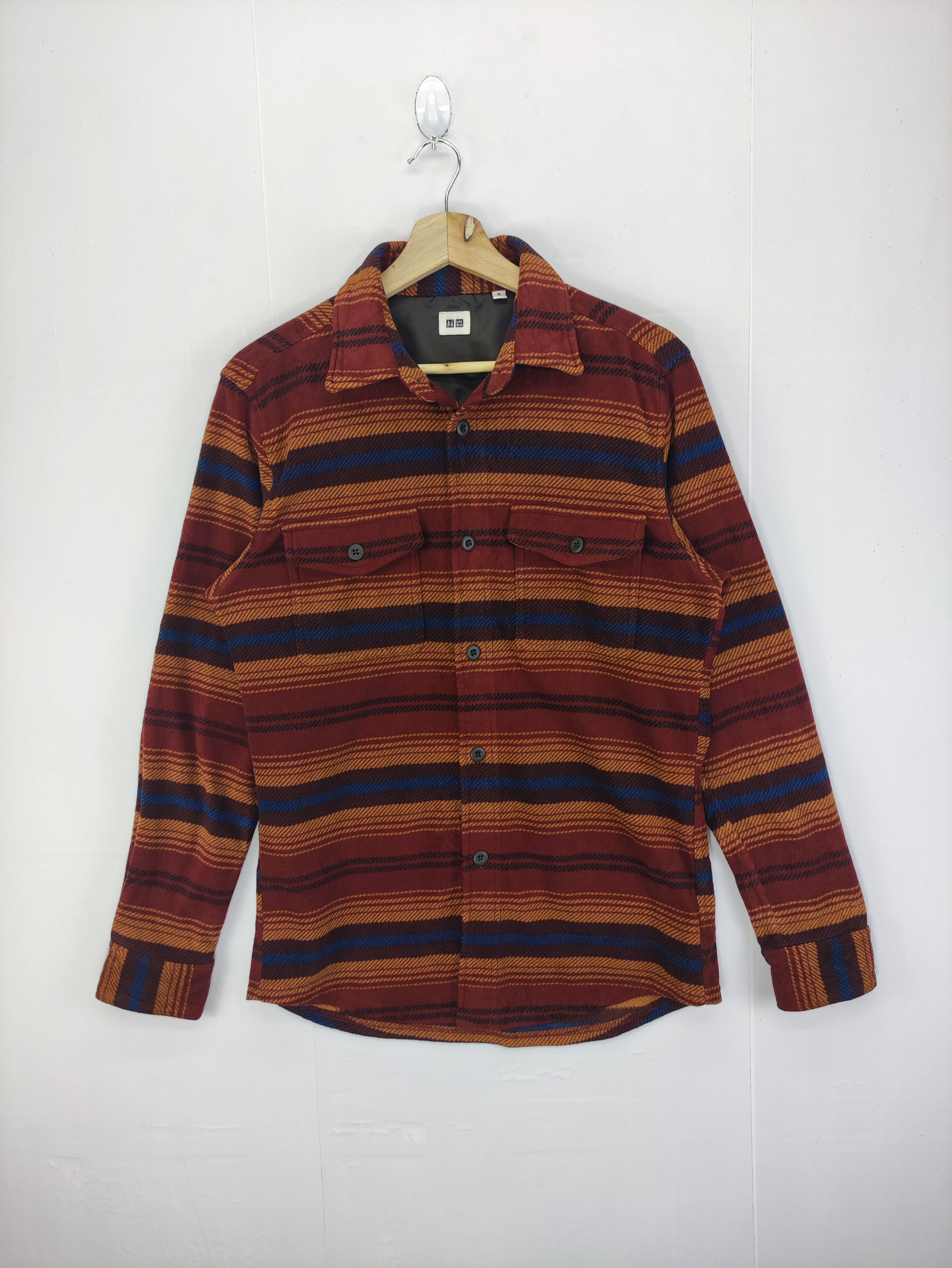 Vintage Uniqlo Flannel Fleece Button Up - 1