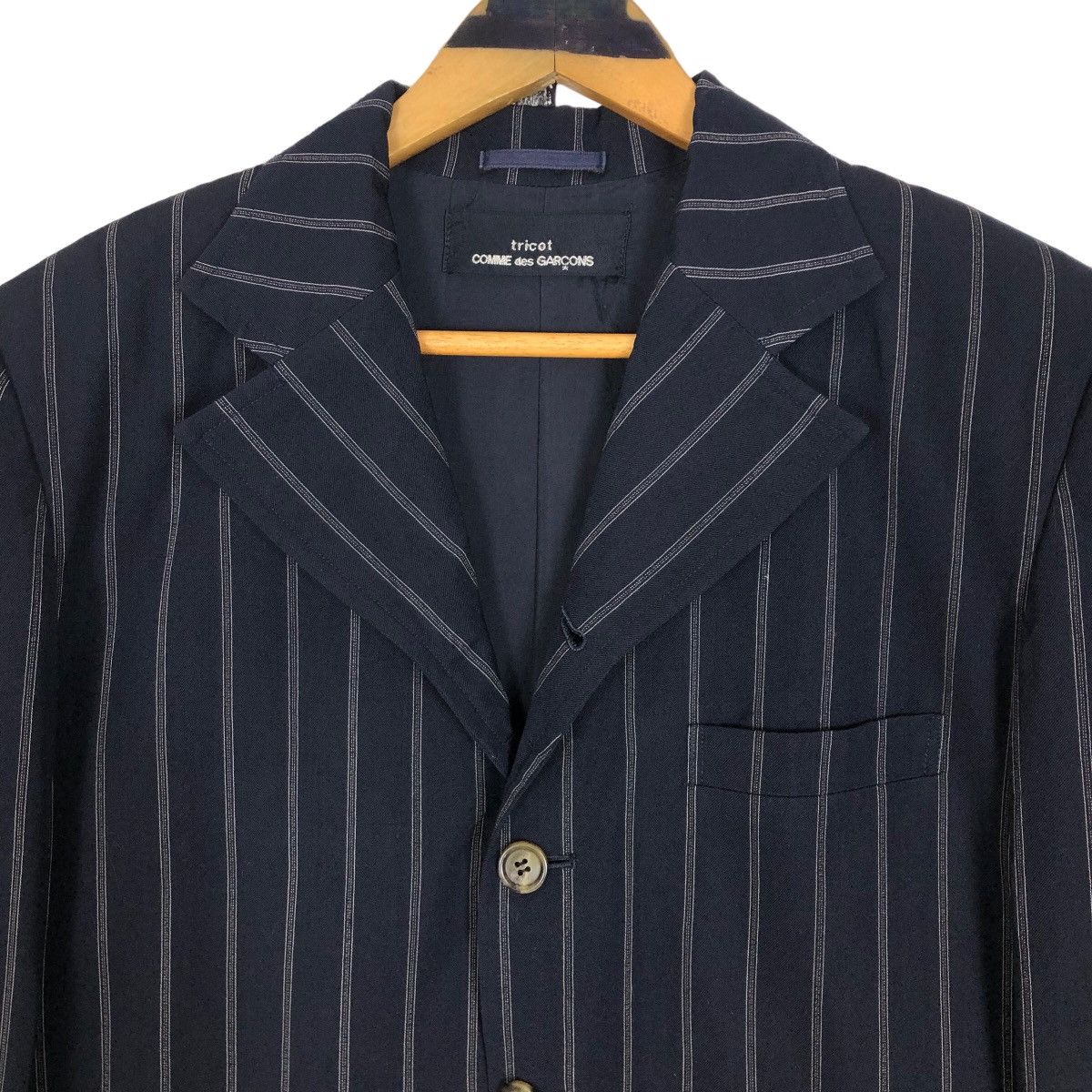 Vintage 90s Tricot Comme Des Garcons Wool Blazer - 6