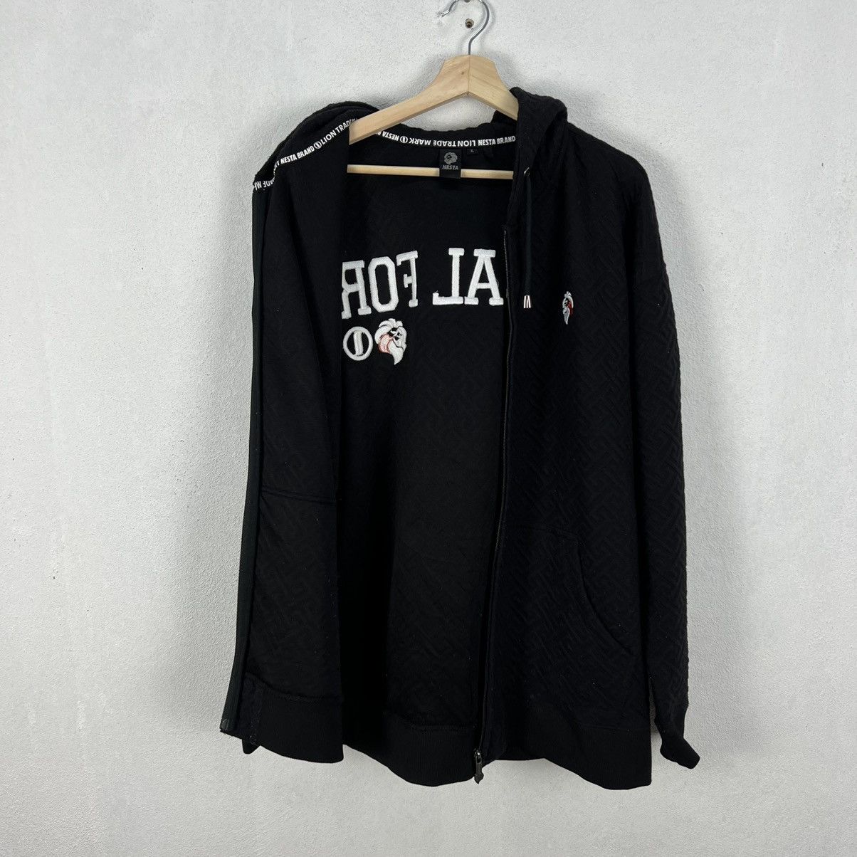 Japanese Brand - RARE BLACK HOODIE NESTA RARE DESIGN - 12