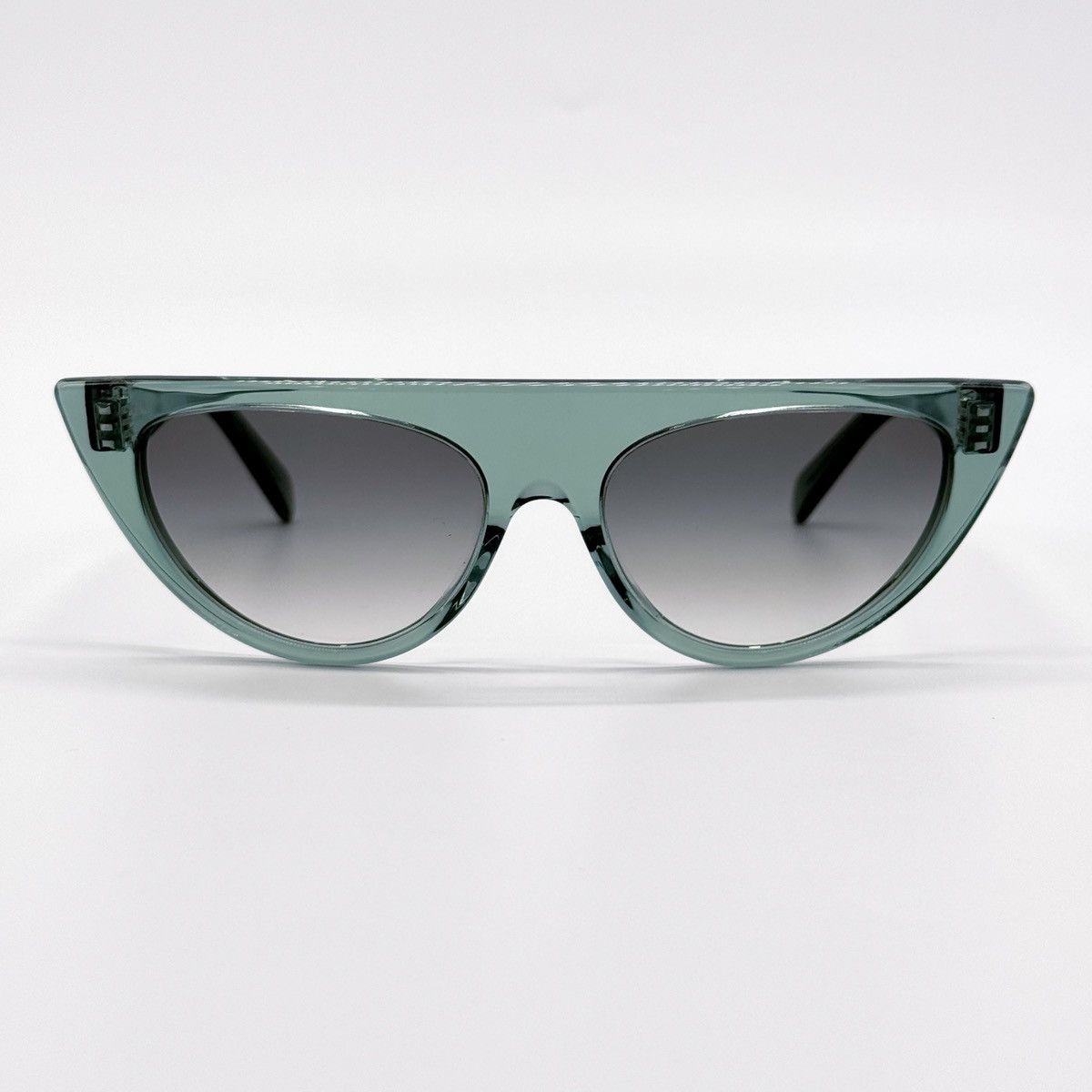 NEW CELINE CL40228I 93B GREEN GREY CAT EYE WOMEN SUNGLASSES - 3