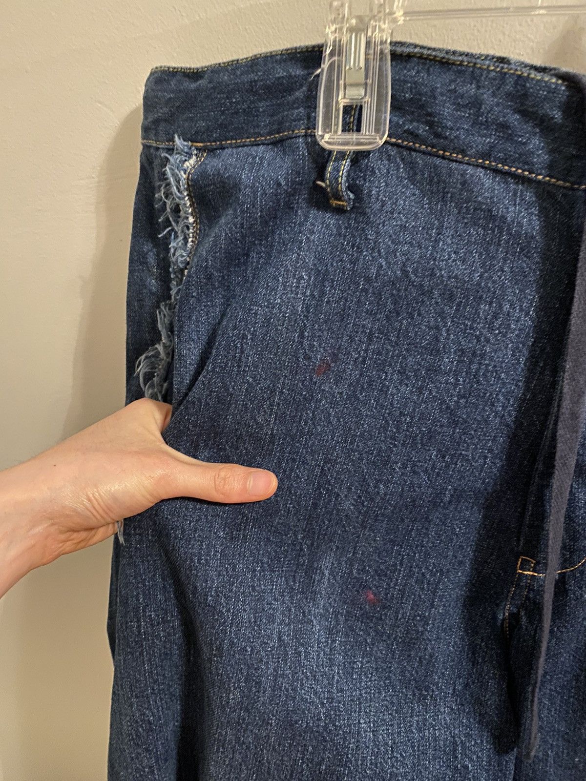 15ss drawstring wide selvedge denim - 3