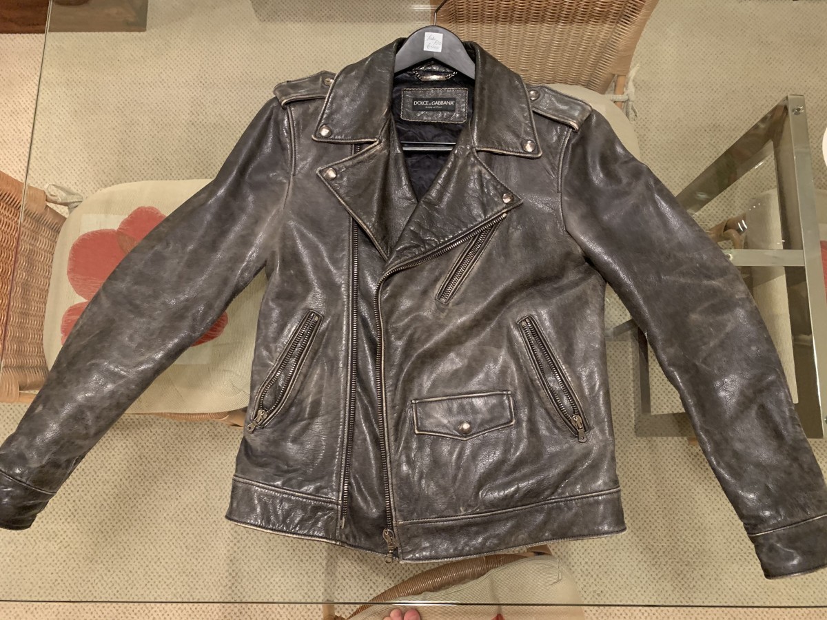 Leather Biker Jacket - 1