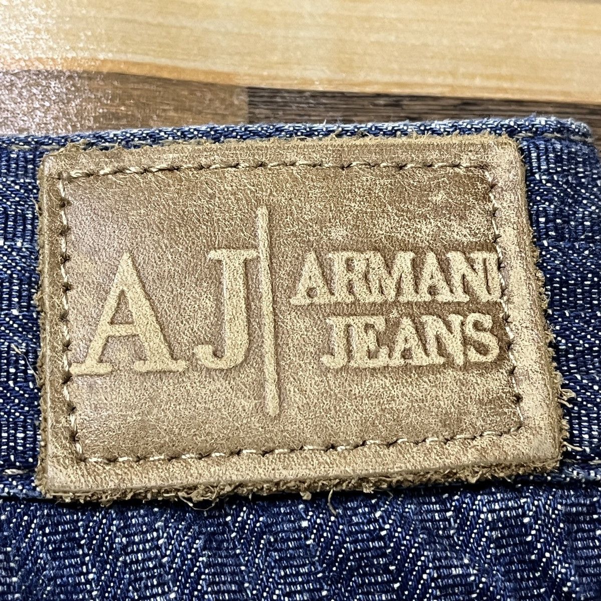 Vintage 90s Armani Jeans Striped Made In Italy - 15