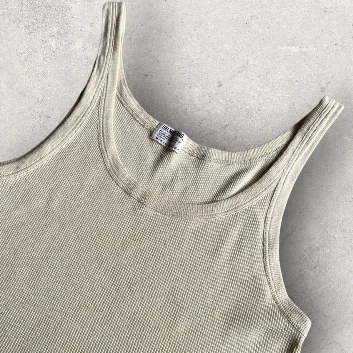 Vintage 90’s Archive Micro Ribbed Tank Top - 1