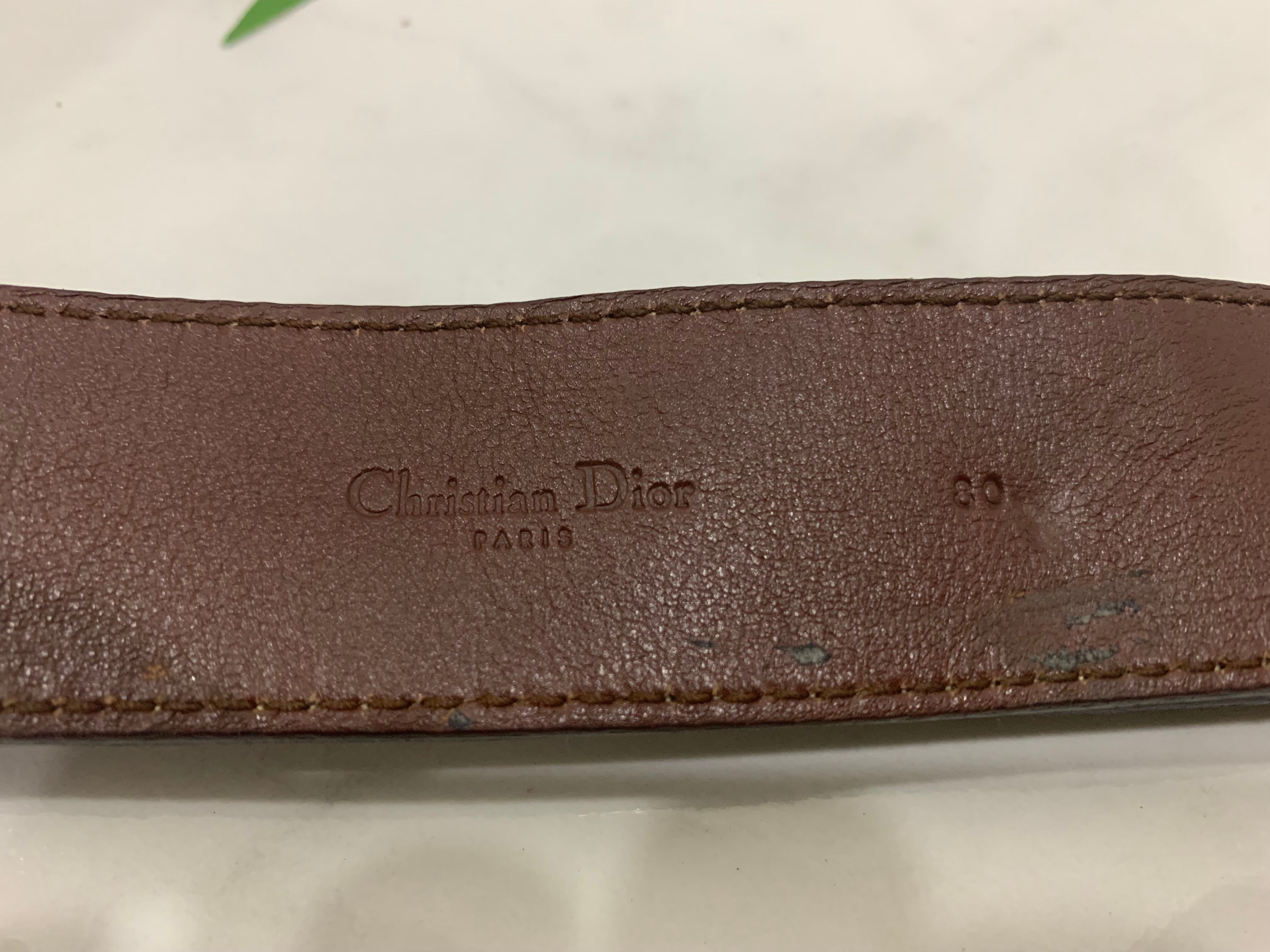 Vintage Christian Dior saddle belt bag - 6