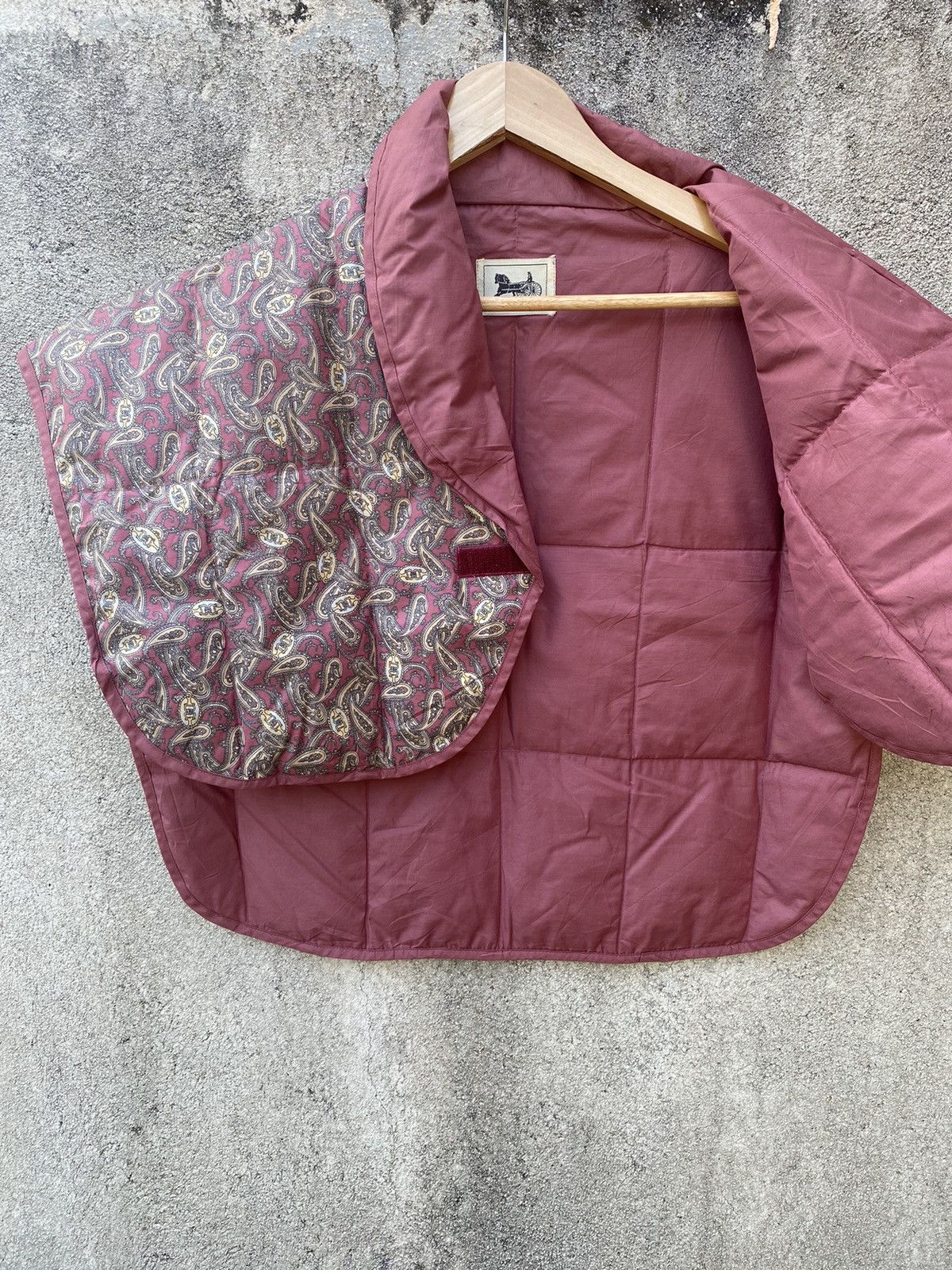 Vintage - Made In Japan Celine Down Puffer Poncho Paisley - 3