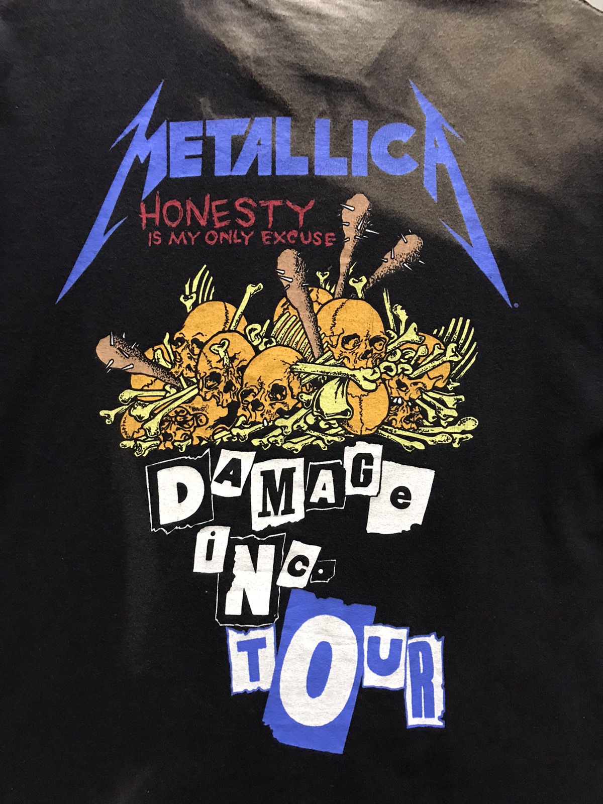 Vintage - Vintage Metallica Damage Inc. Pushead Sundfaded Tee - 9